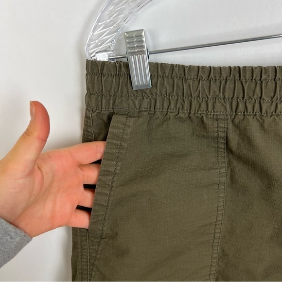 Vuori women’s vintage Ripstop shorts size L green el raw hem drawstring - Picture 4 of 7